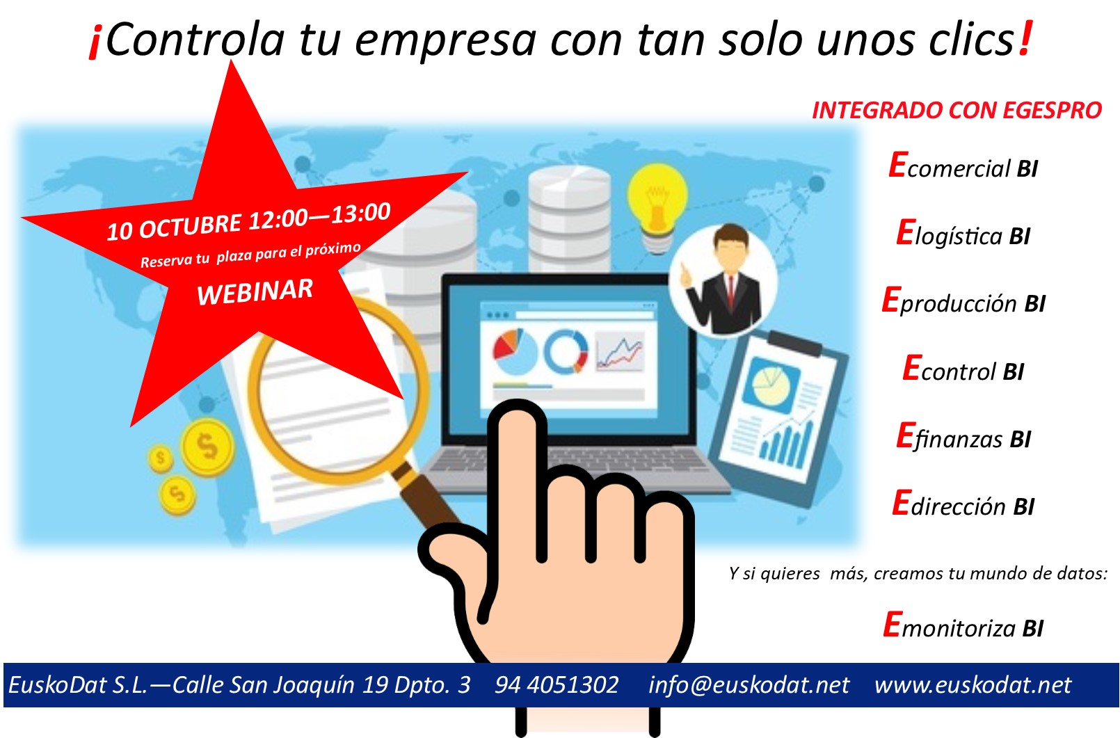 Inteligencia Empresarial Business Intelligence - ERP Egespro. EuskoDat
