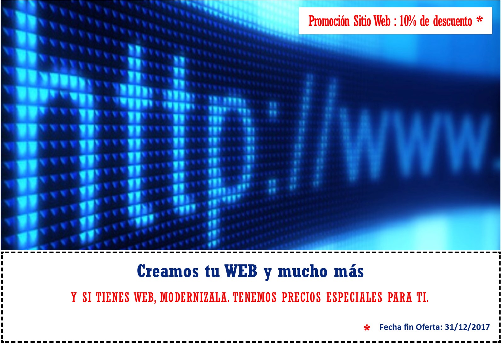 Impulsamos tu negocio en Internet. Promoción hasta fin de año