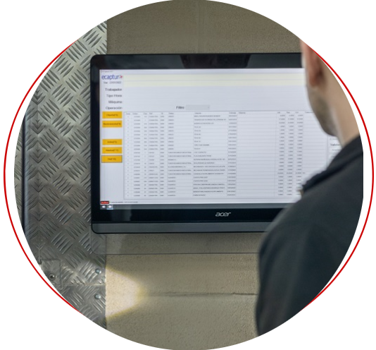 Ecaptura módulo de captura de datos en planta.